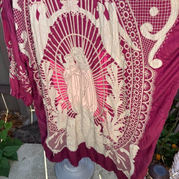 Magnolia Pearl Modal Satin Blessed Kimono Hibiscus NWT SOLD OUT - Picture 10 of 11